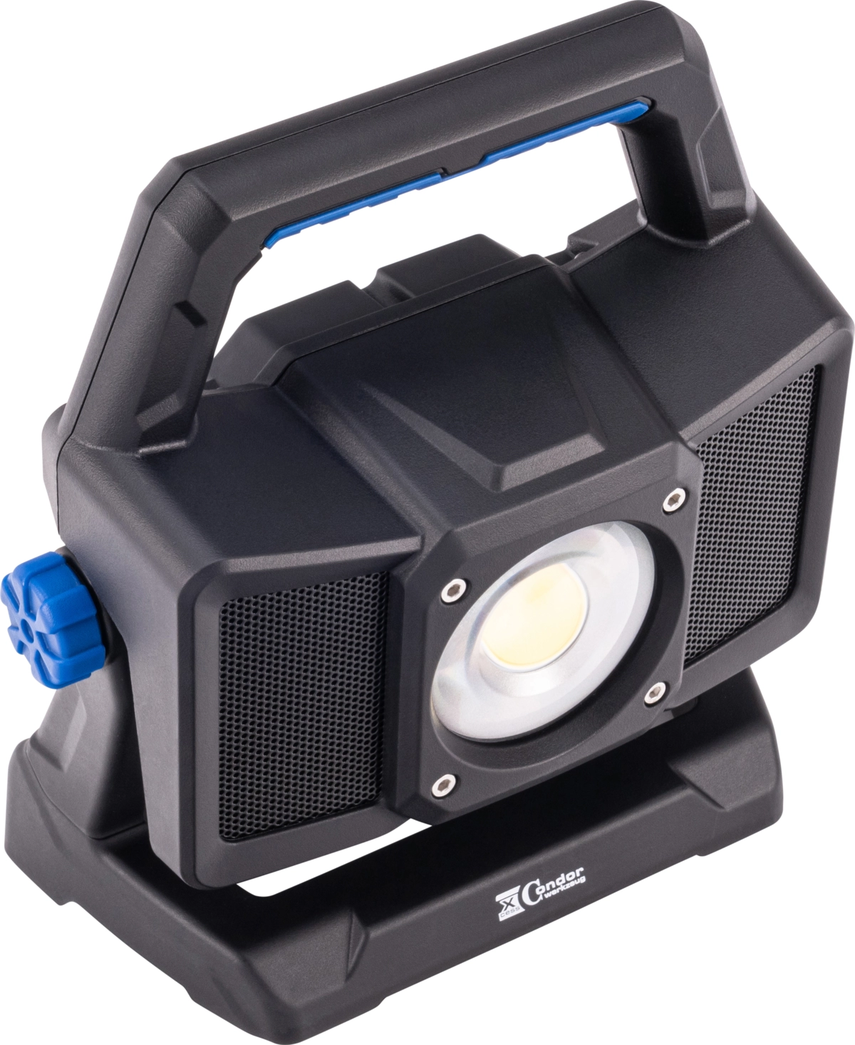 Akku-Arbeitsleuchte, Bluetooth Lautsprecher, COB-LED