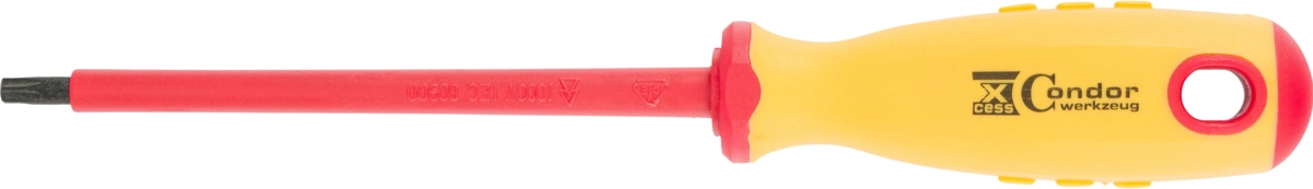 Screwdriver, VDE, tx-star T20x100 mm