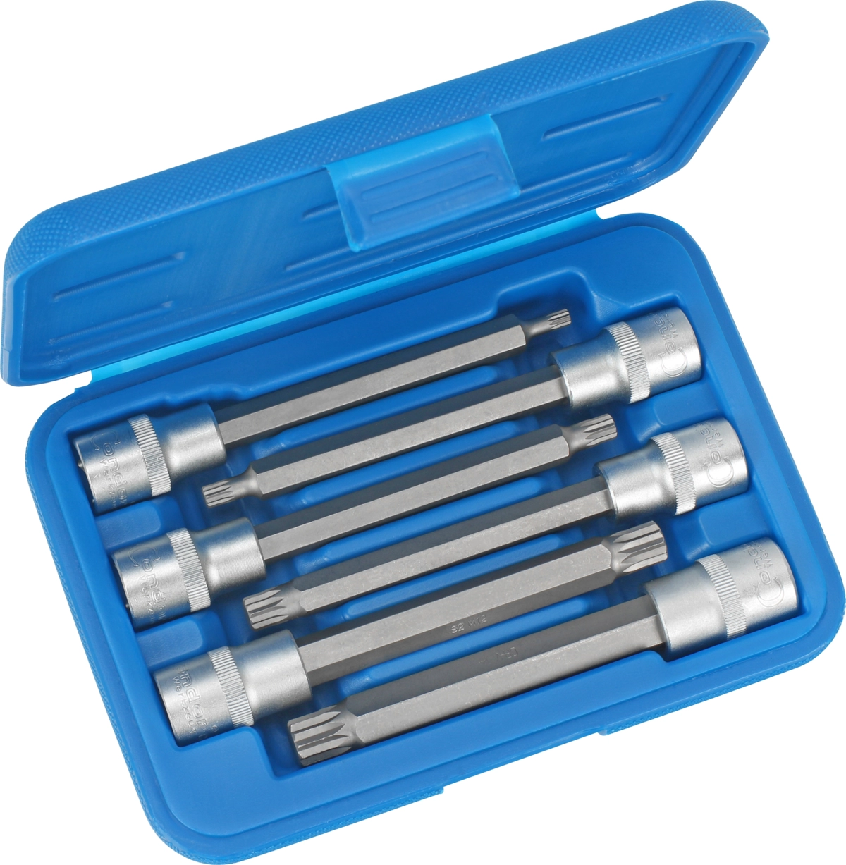 Douilles à embouts, 6 pièces, 1/2 ", multi-dents M5-14