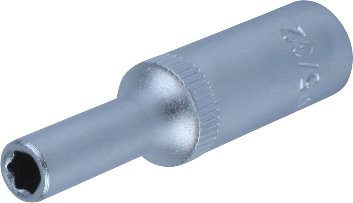 Socket, 1/4", hexagon inch 5/32", deep