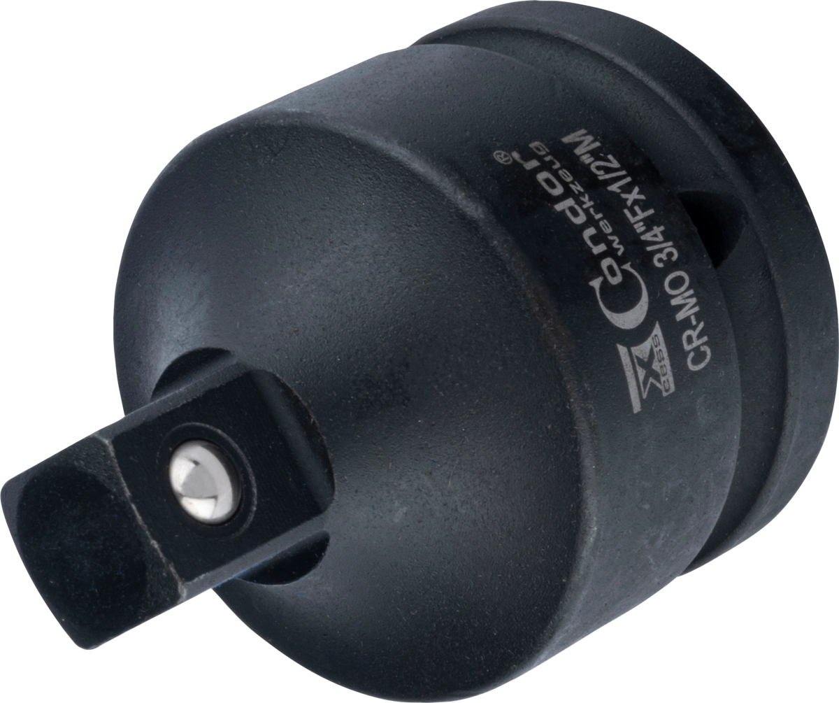 Adapter, schlagschrauberfest, 3/4" innen x 1/2" aussen