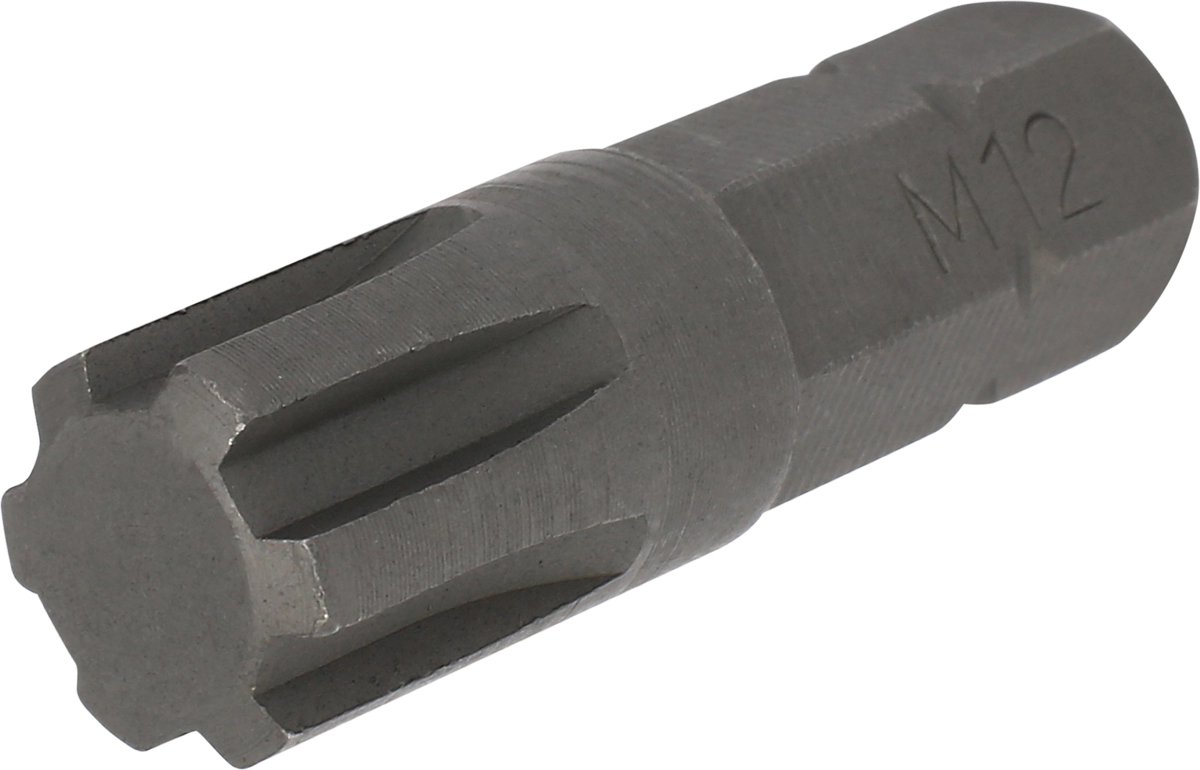 Embout, hexagone 10 mm, rainure de clavette M12x40 mm