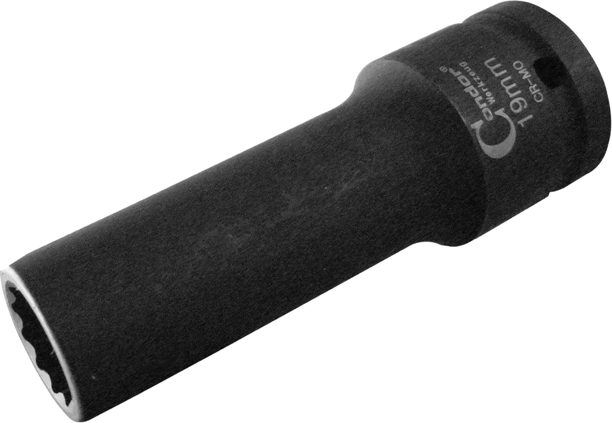 Kraft-Stecknuss, LKW-Zylinderkopfschrauben, 3/4", 12-kant 19 mm