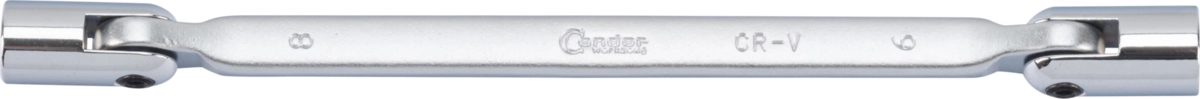 Double Flexible Socket Wrench, 8x9 mm