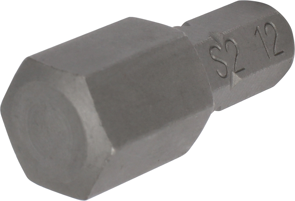 Bit, 8 mm 6-kant, Innensechskant zöllig 1/2"x30 mm