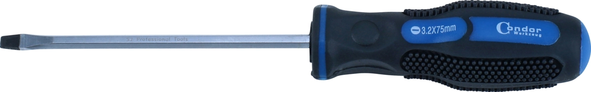 Screwdriver, plain slot 3x75 mm