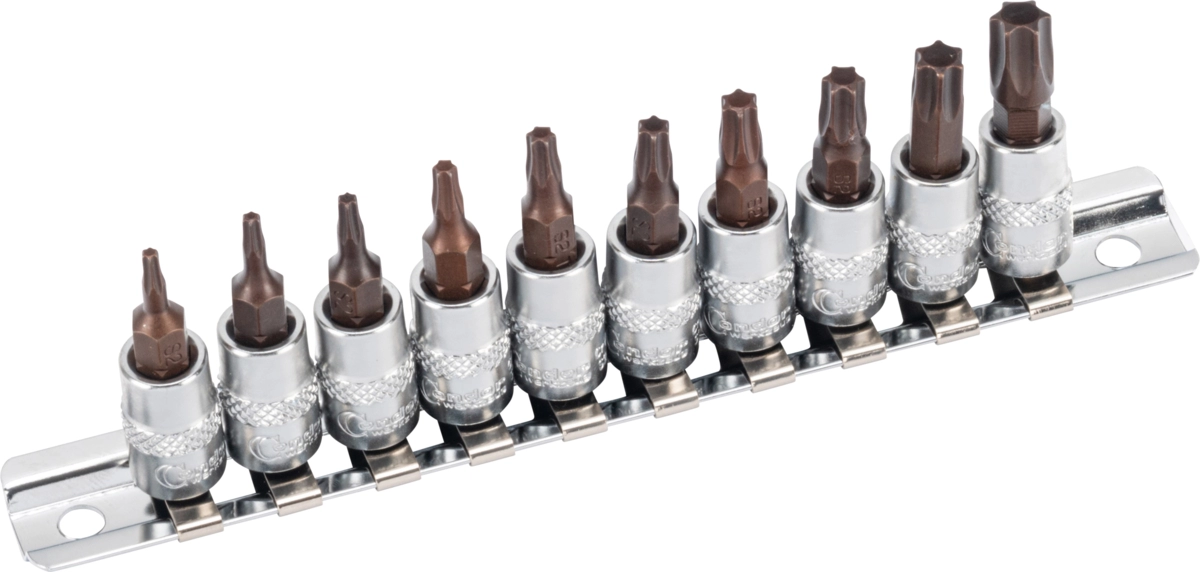 Bit-Stecknüsse, xcess performance, 10-tlg., 1/4", T-Profil T8-45