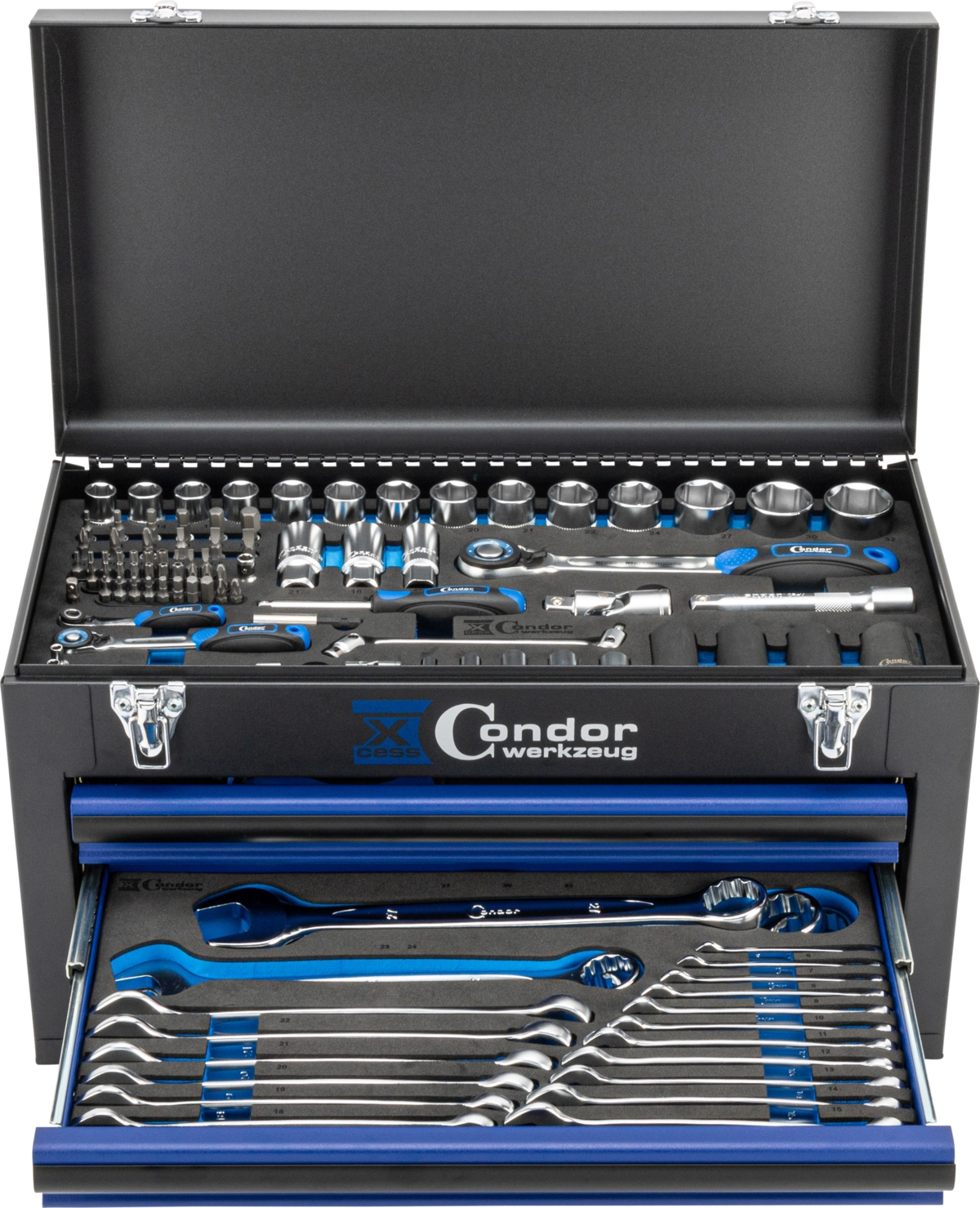 Tool Box, 149 pcs., 1/4+1/2", 6-32 mm