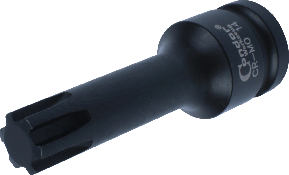 Impact Socket Bit, 1/2", Ribe-Profile, M14x78 mm