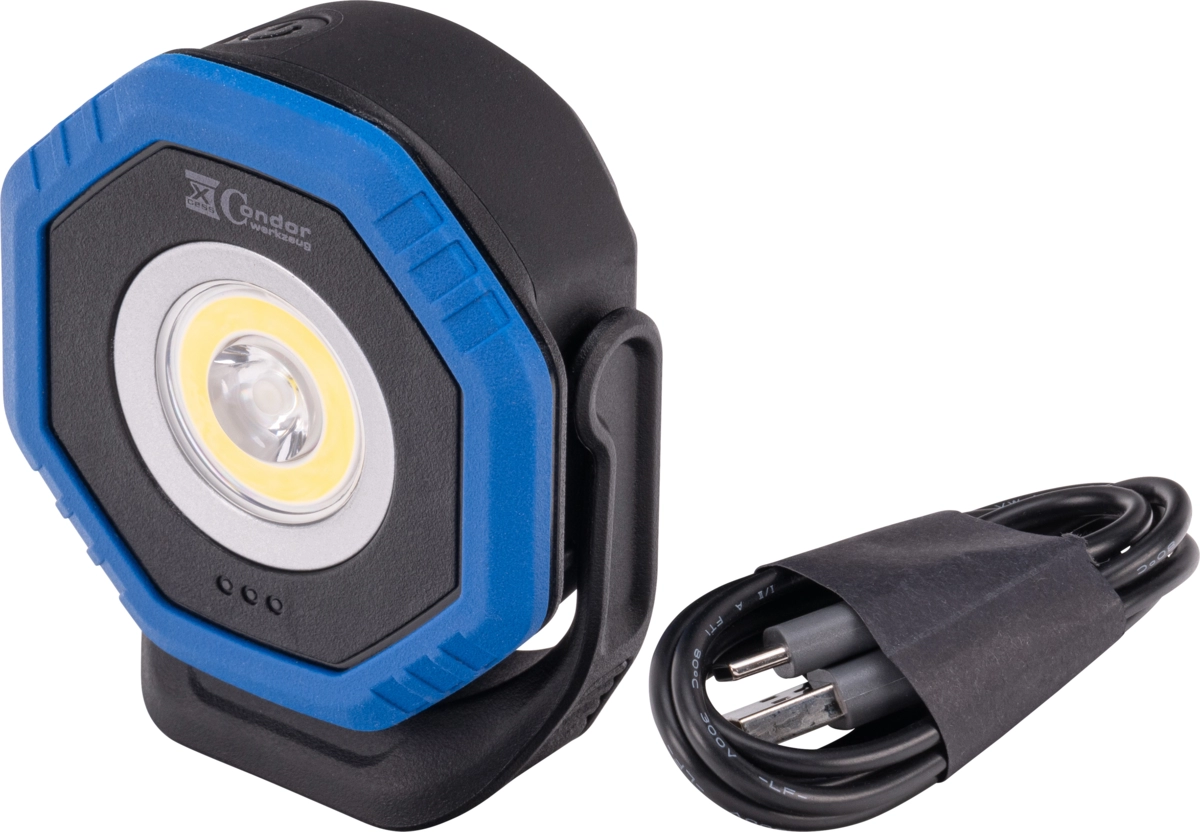 Pocket Floodlight, wireless charging, COB-LED “Twin Beam 2-in-1“