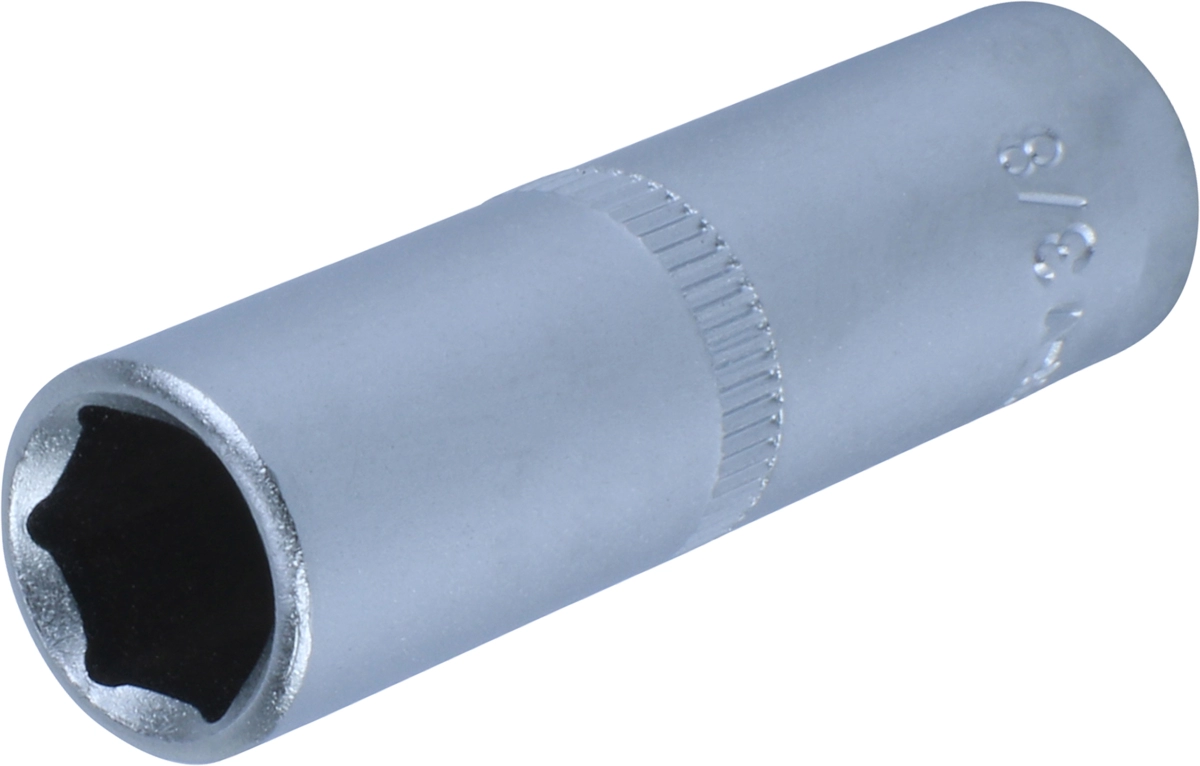 Stecknuss, 1/4", 6-kant zöllig 3/8", tief