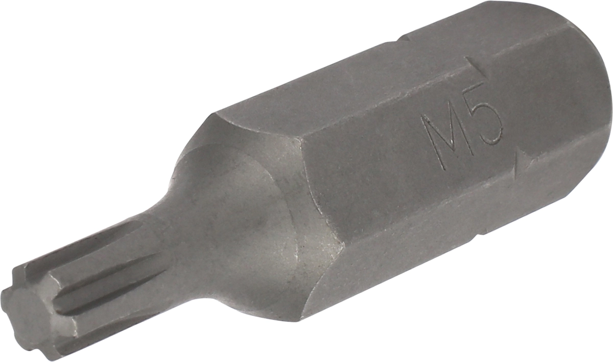 Bit, 10 mm hex, ribe-profile M5x40 mm