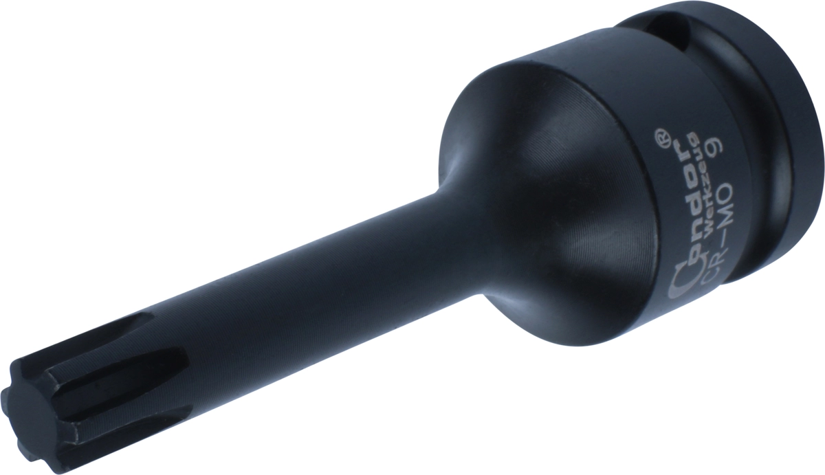 Impact Socket Bit, 1/2", Ribe-Profile, M9x78 mm