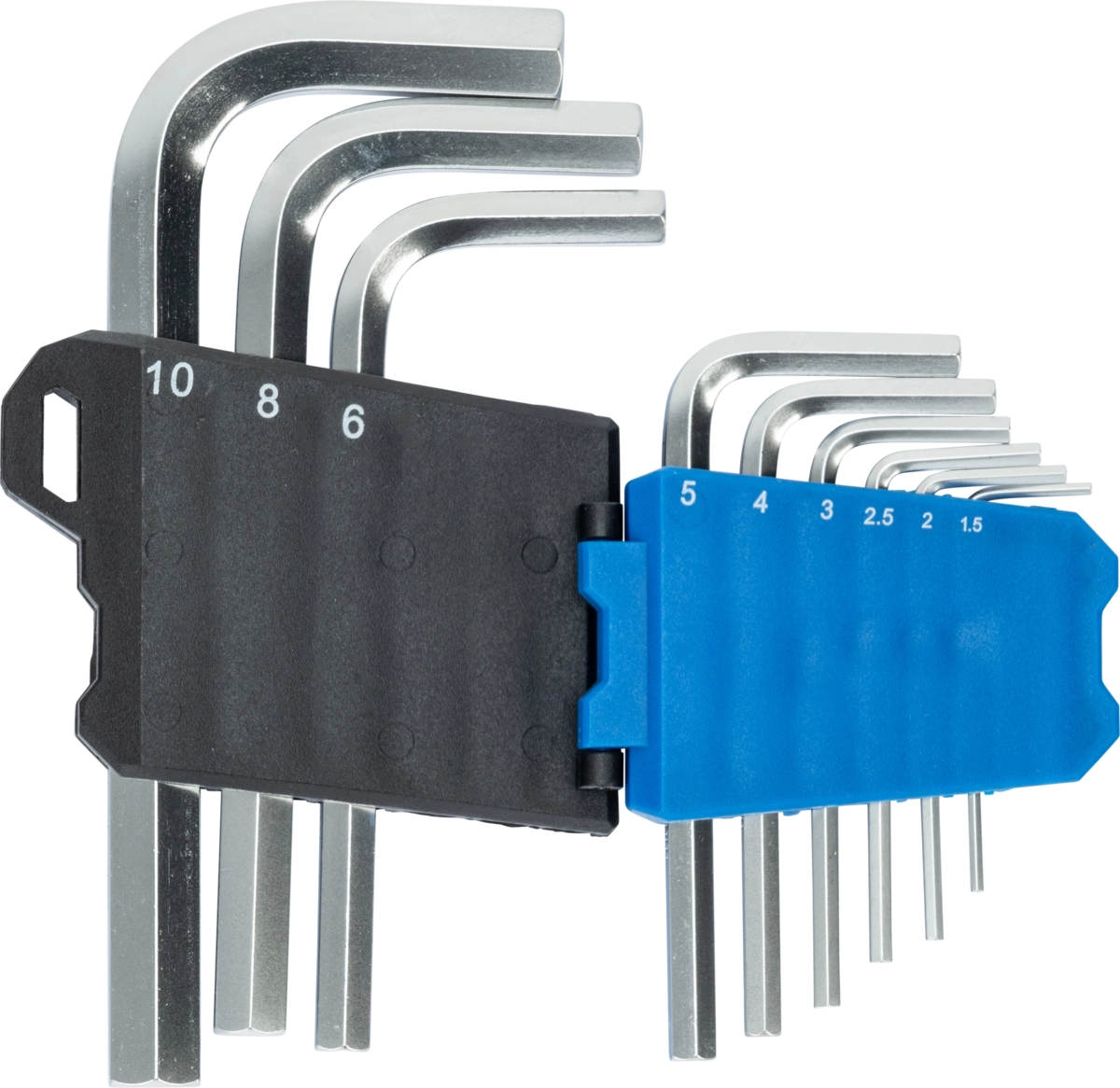 Key Set, 9 pcs., extra short, hex 1.5-10 mm