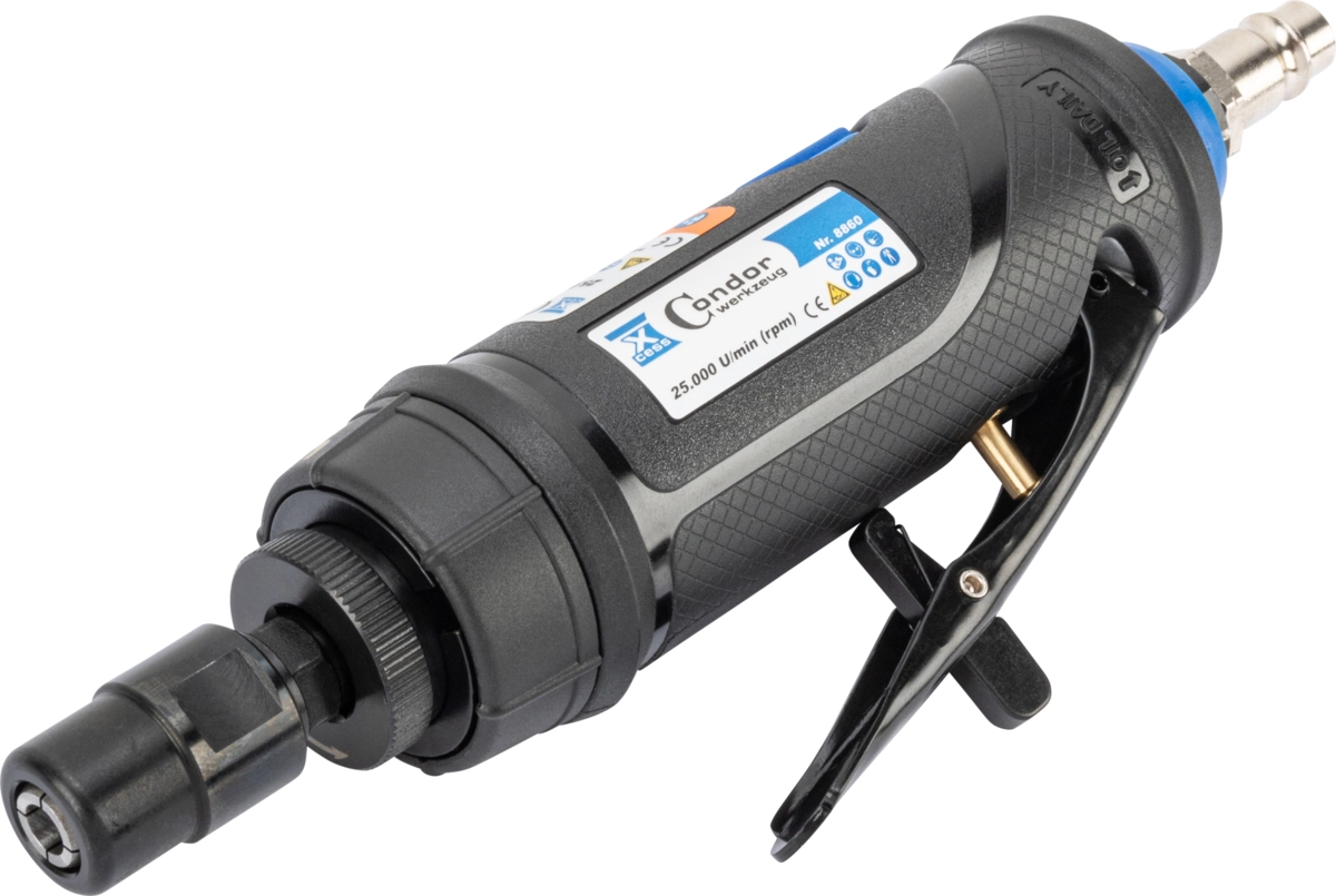 Pneumatic Die Grinder, spindle lock design, 0.35 HP
