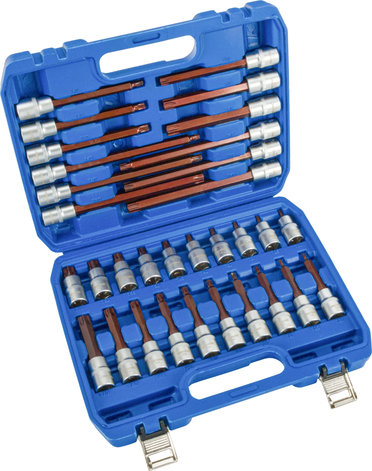 Bit-Stecknüsse, 32-tlg., 1/2", T-Profil T20-70