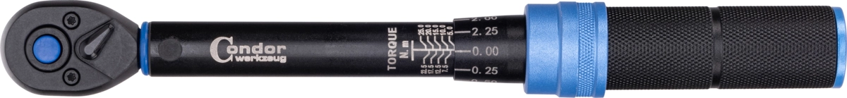 Torque Wrench, 1/4", 5-25 Nm