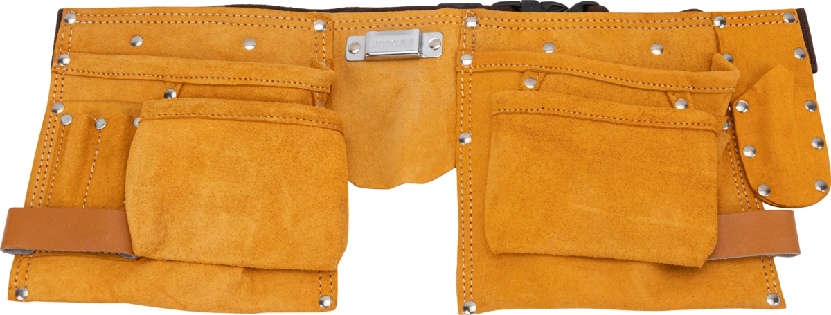 Cintura con tasche portautensili in pelle