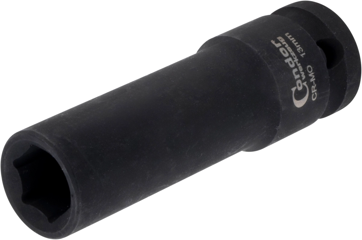 Impact Socket, 1/2", hexagon 13 mm, deep