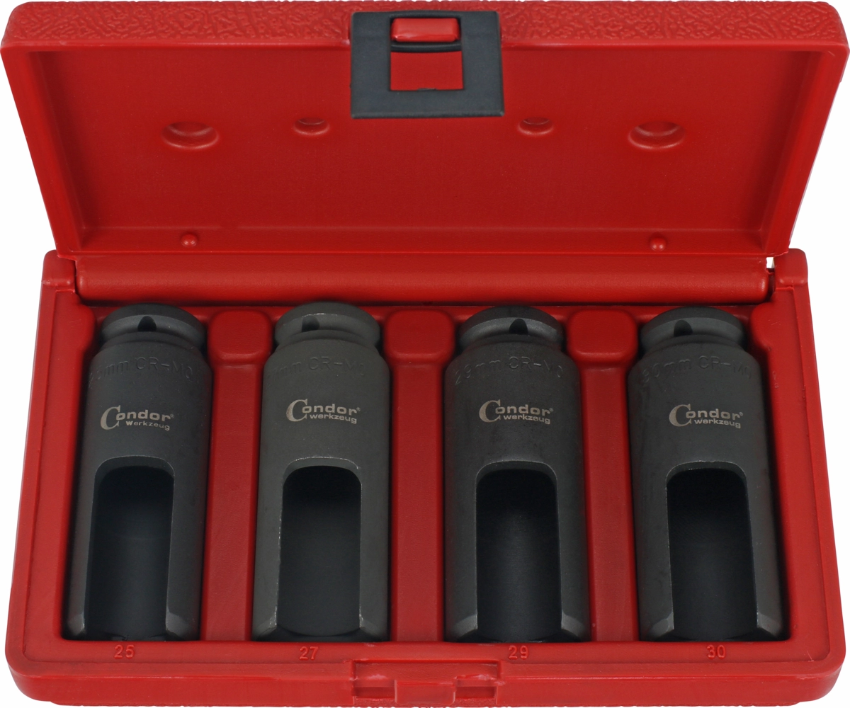 Specialist Sockets for Diesel Injectors, 4 pcs., 1/2", PSA