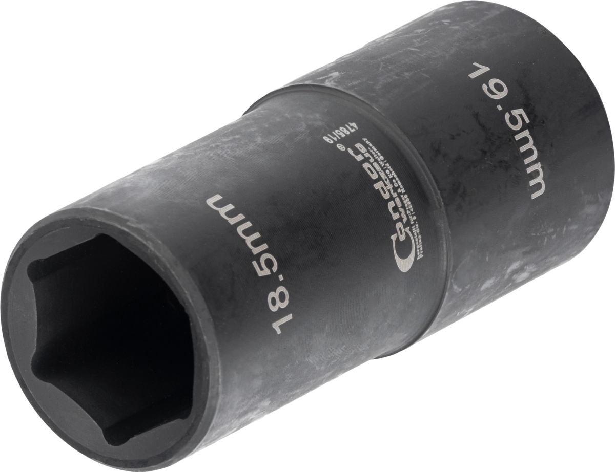 Spezial-Radmutterneinsatz, 1/2",  SW18.5 + 19.5 mm