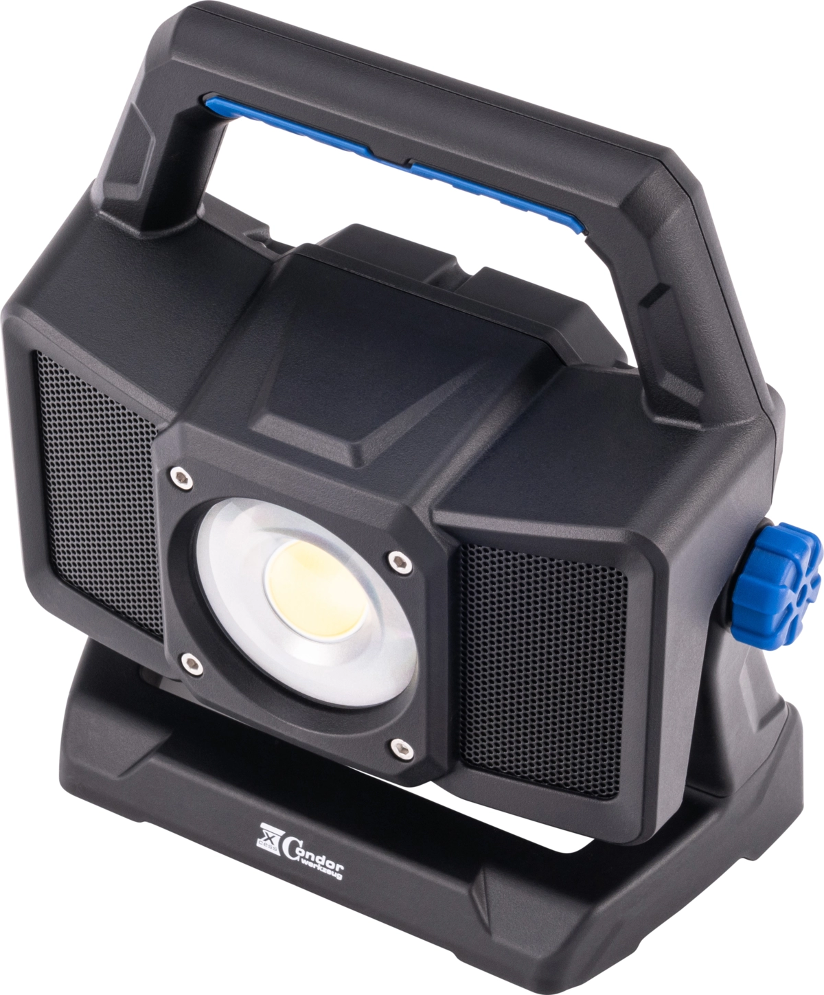 Akku-Arbeitsleuchte, Bluetooth Lautsprecher, COB-LED