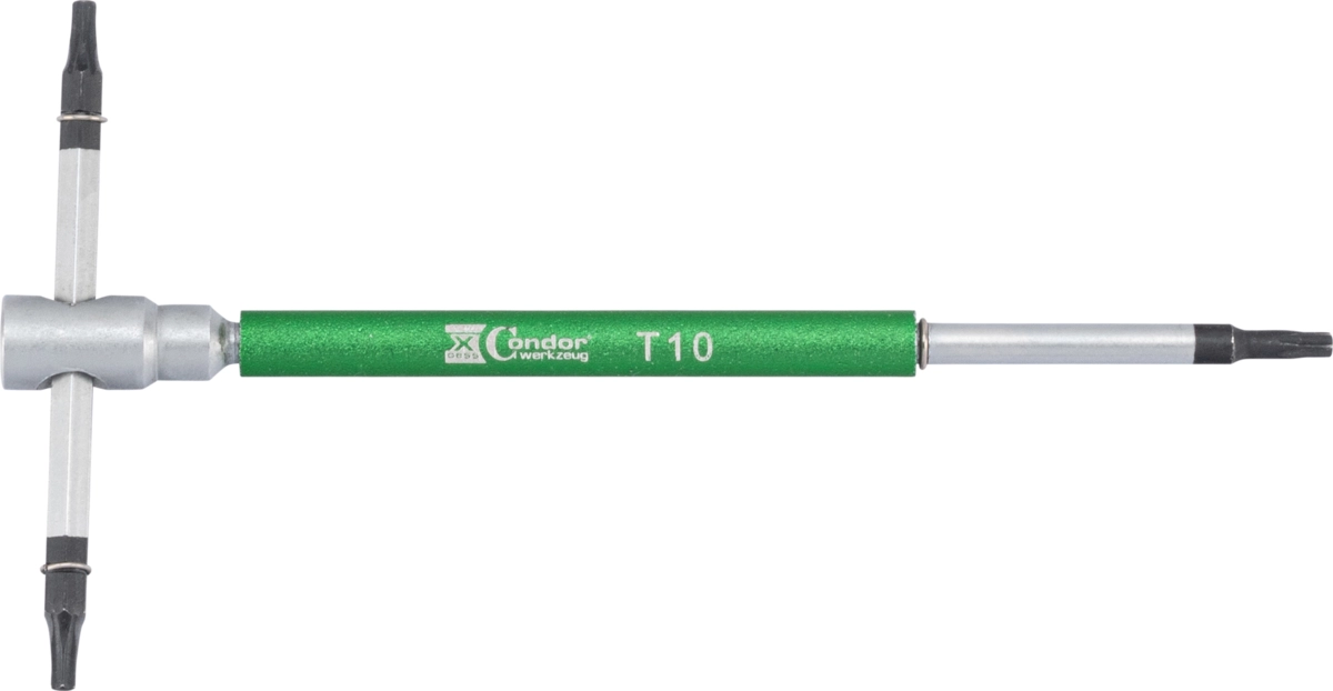 3-Vägs T-Handtagsnyckel, 125x65 mm, torx T10