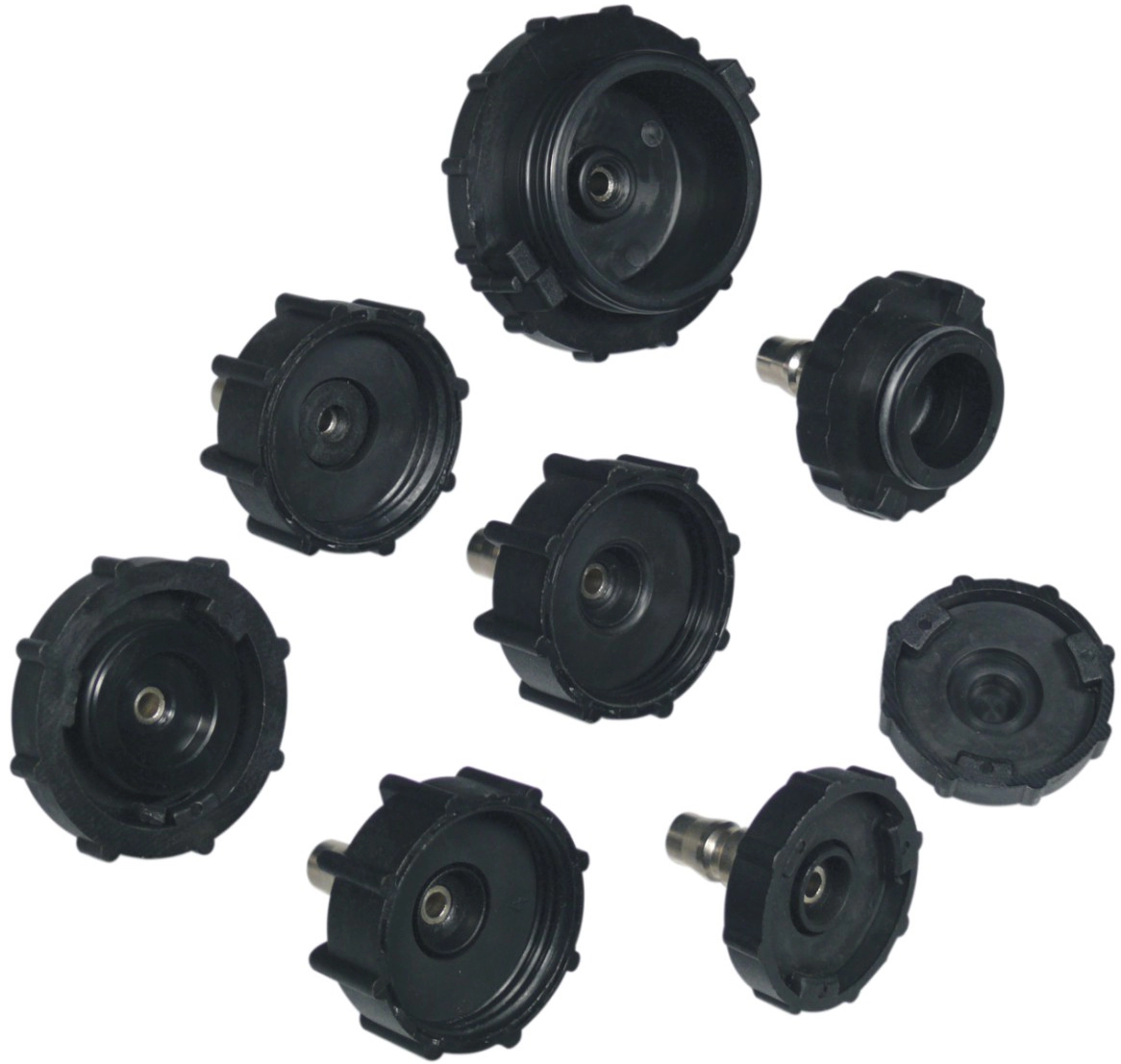Bromsluftning Adapter Set, 8 delar.