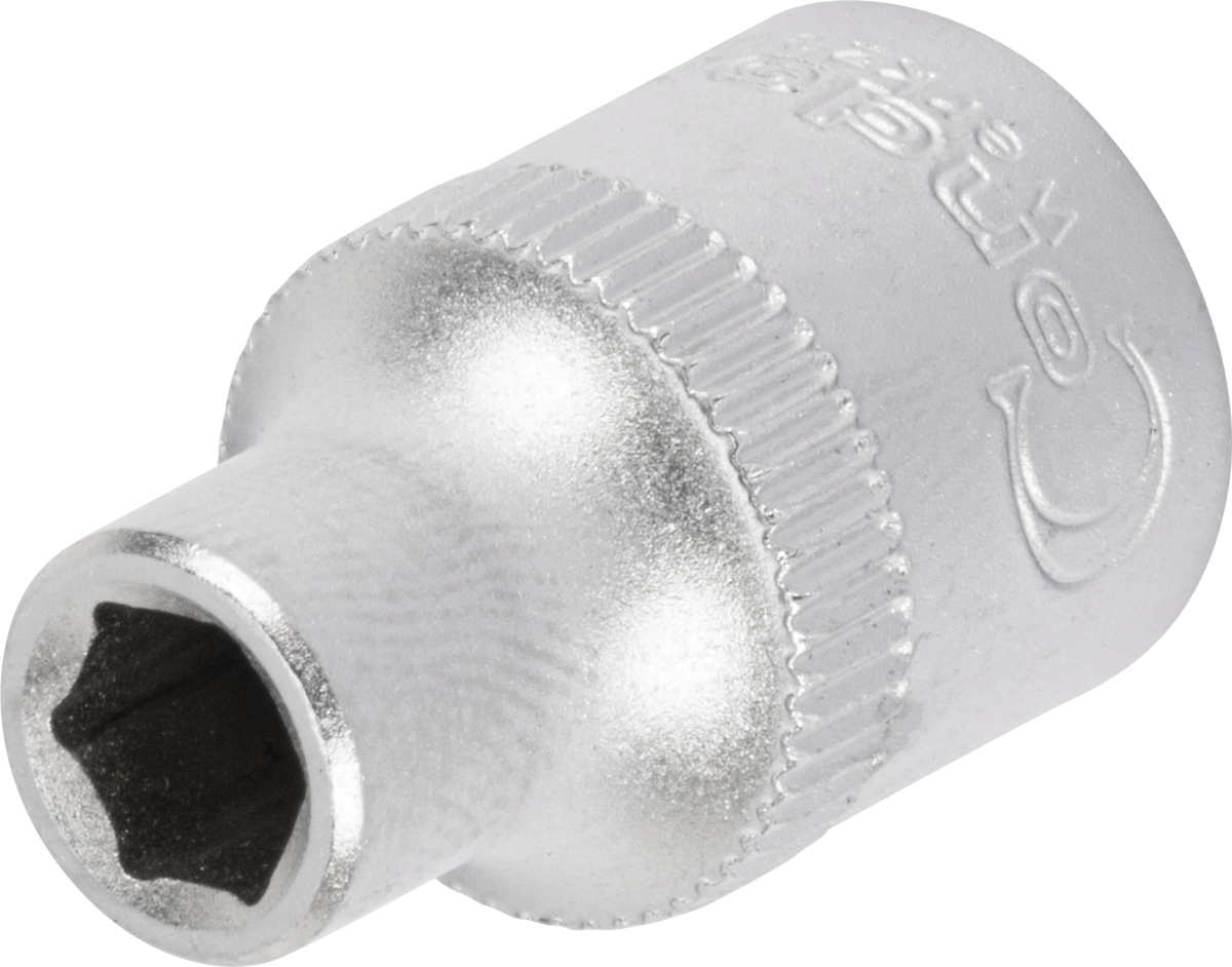 Hylsa, 3/8", 6-kant tum 1/4"