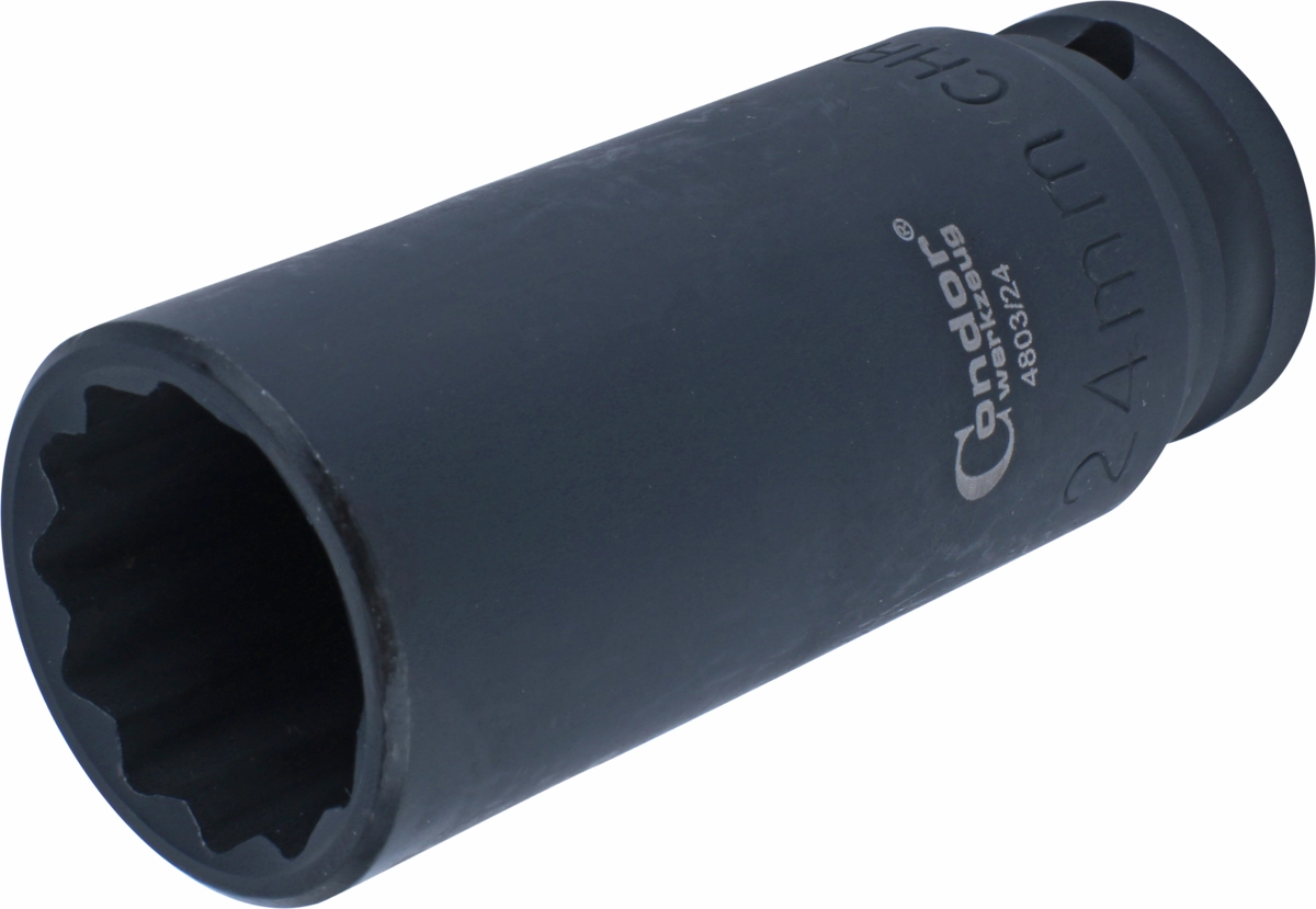 Einsatz für Antriebswellen, 1/2", CrMo, 12-kant 24 mm