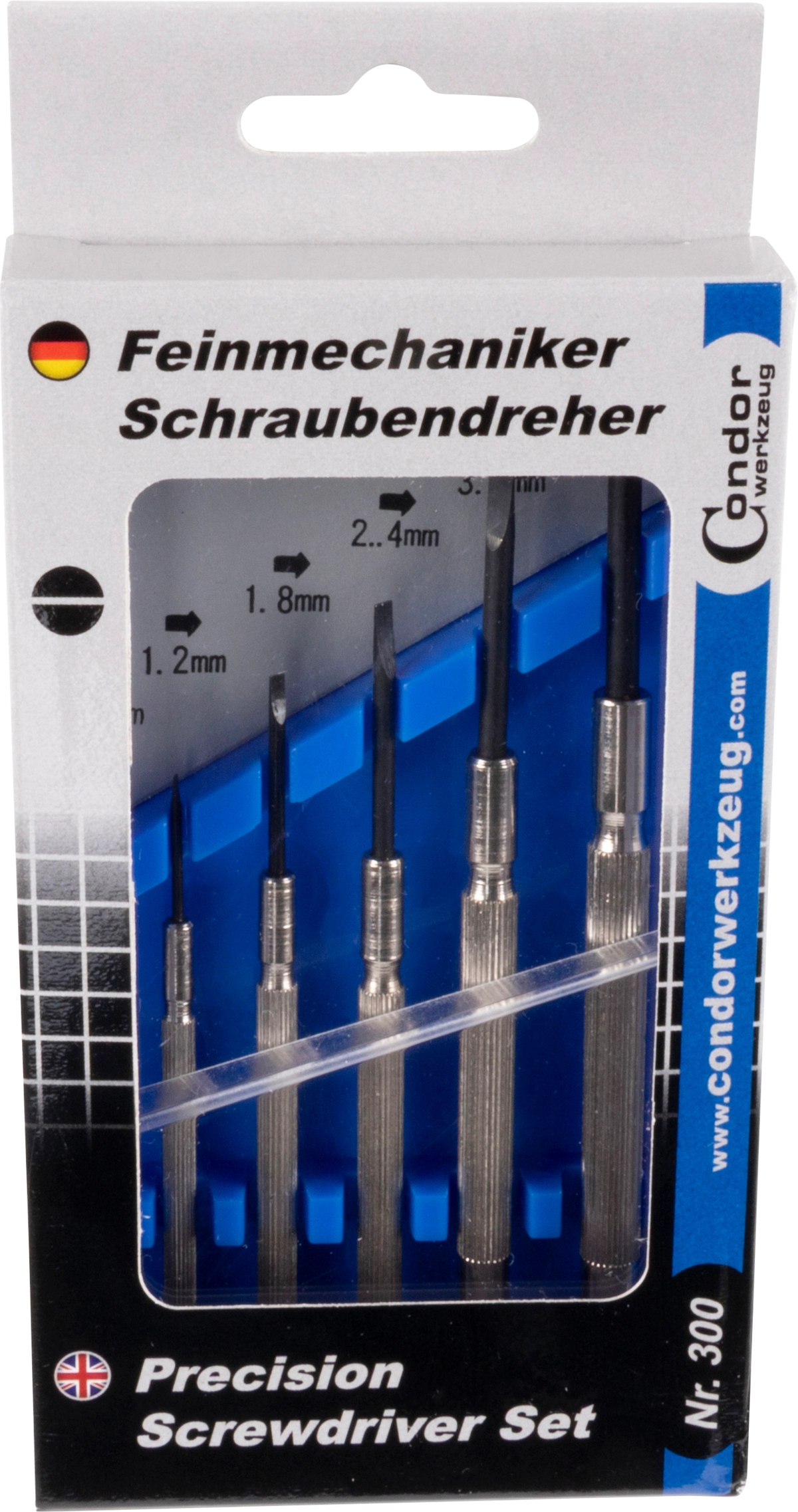 Feinmechaniker-Schraubendreher-Satz, 6-tlg., Schlitz 0.9-3.5 mm