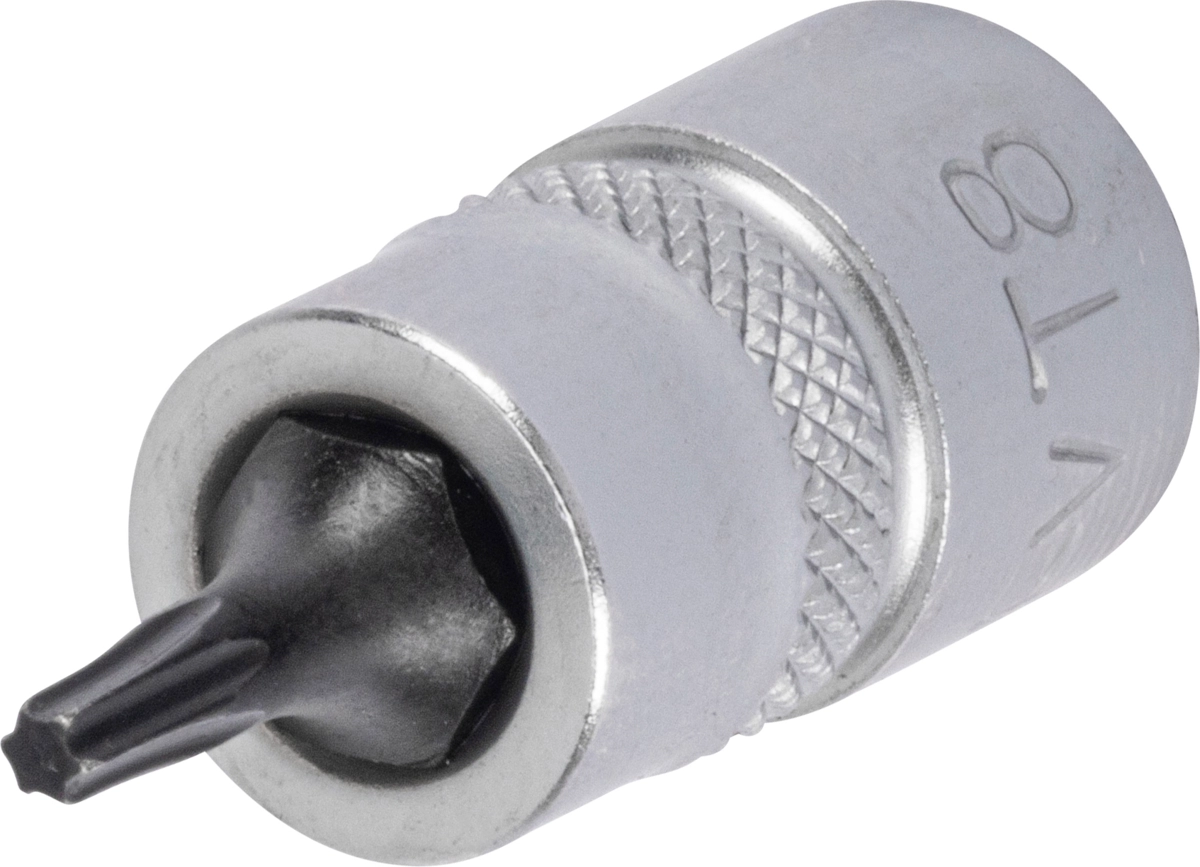 Bit-Stecknuss, 1/4", extra kurz, T-Profil T8x28 mm