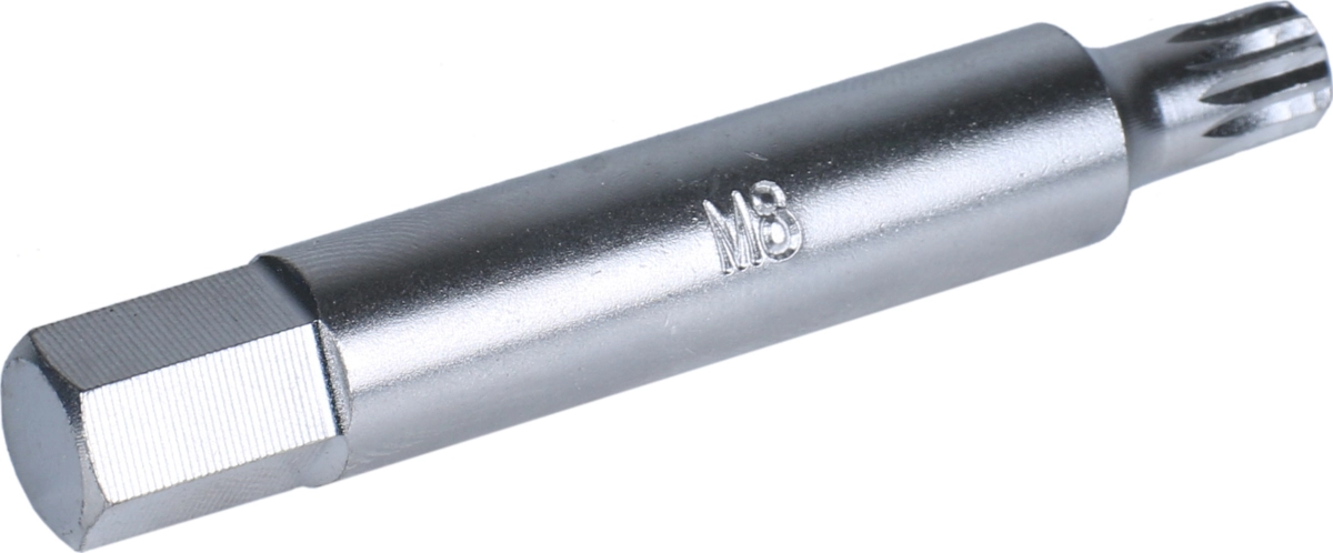 Inserto, gambo tondo spline M8 x 75