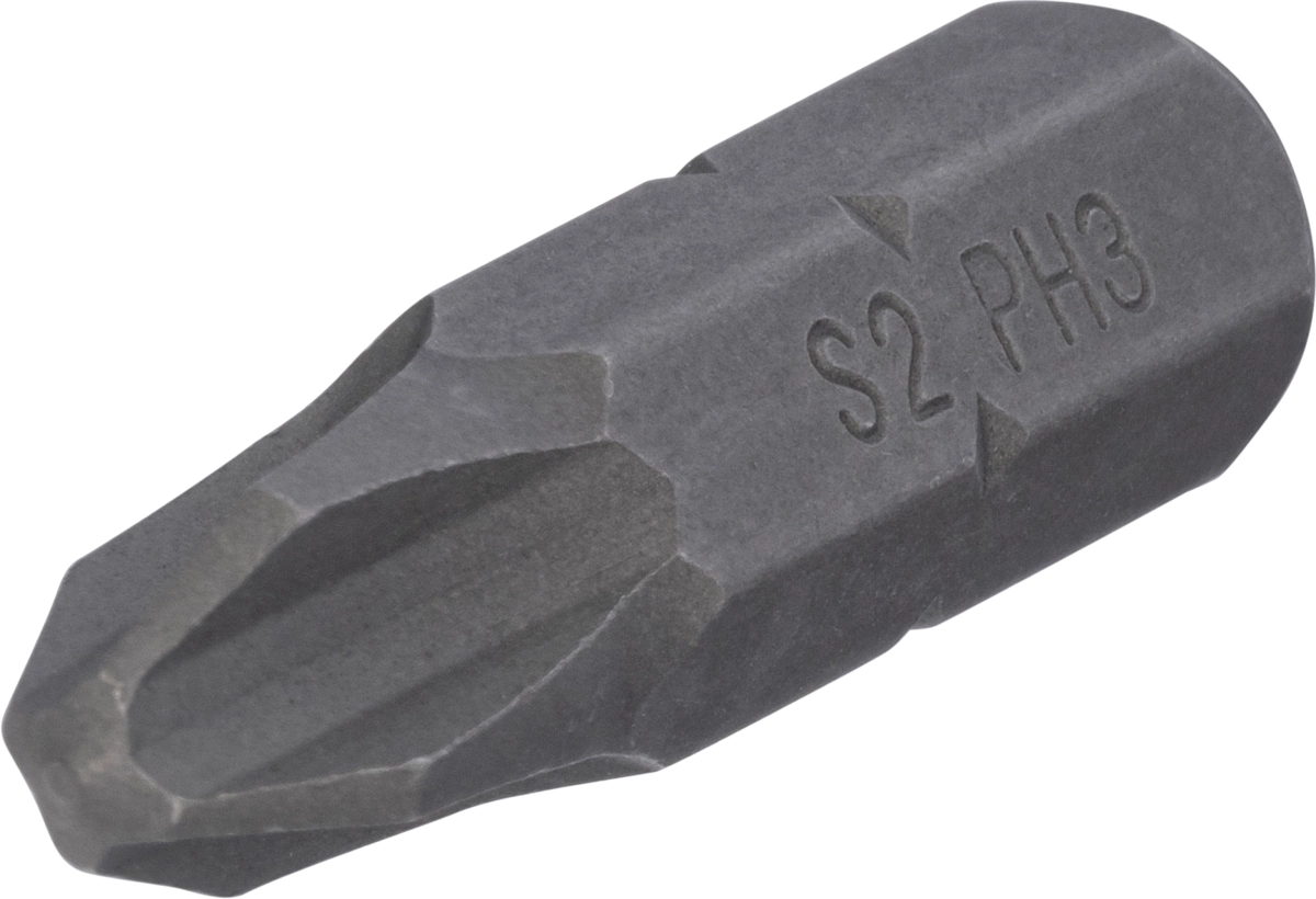 Bit, 8 mm 6-kant, Kreuz PH3x30 mm