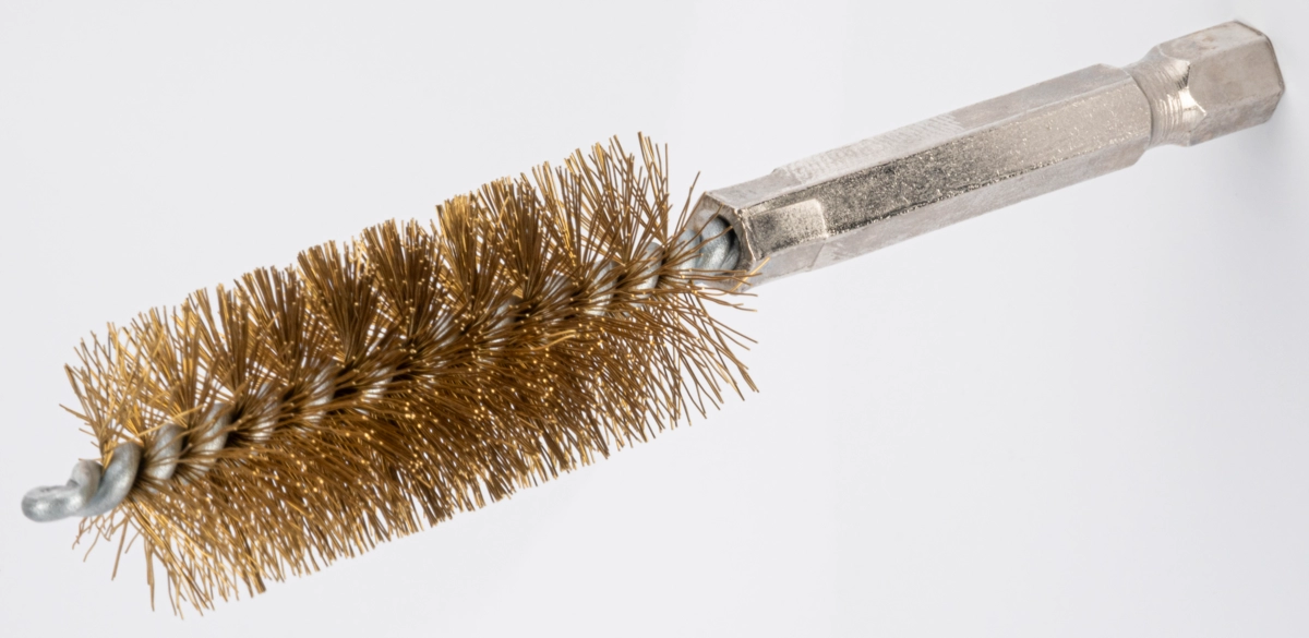 Round Brush, brass-coated, ø 19 mm