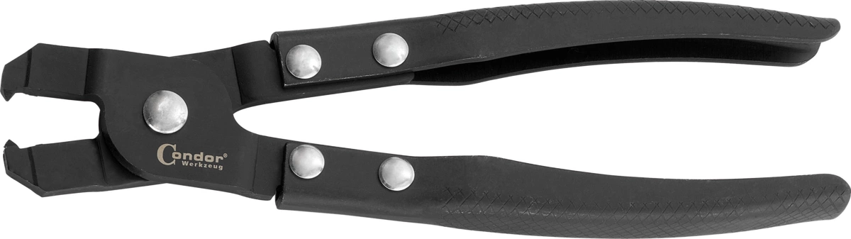 Pinza per morsetti tubi e cuffie flessibili