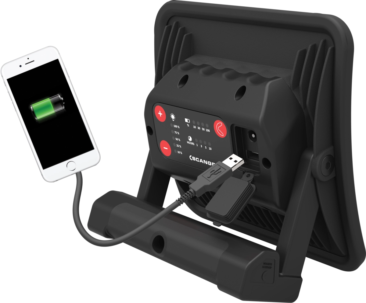 Floodlight "Nova R", rechargeable, COB-LED