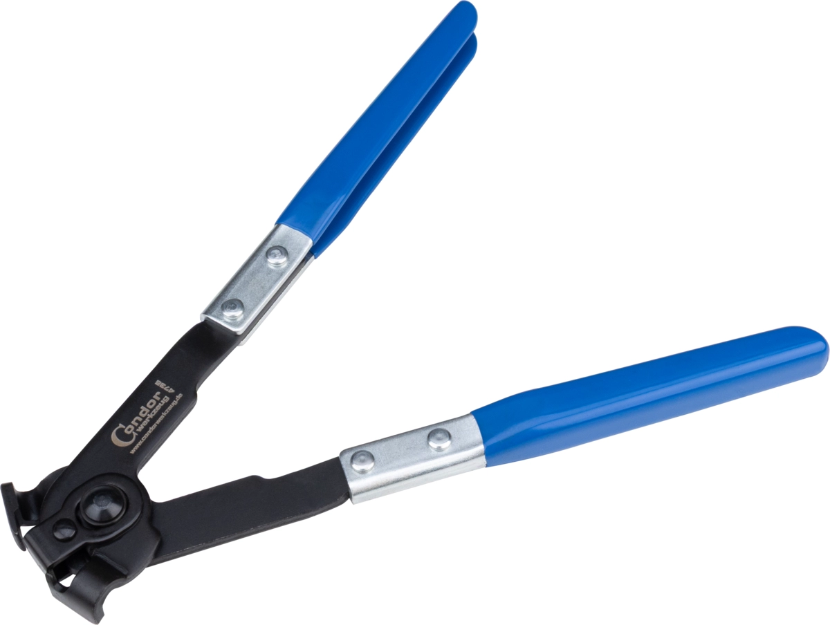 Pinza speciale per morsetti a manicotto