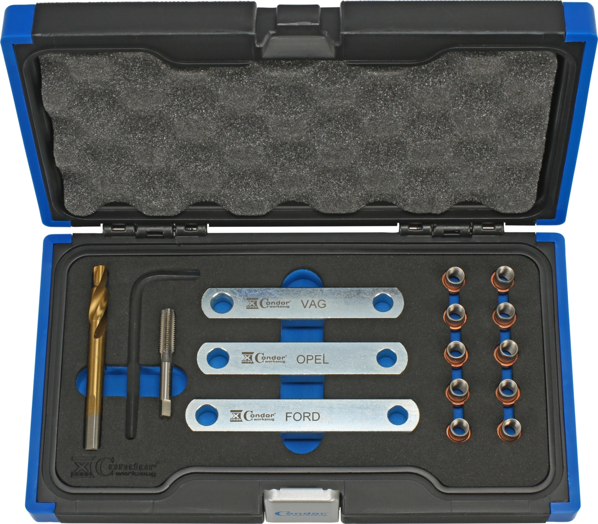 Kit de réparation de filetage pour vis de guidage d'étrier de frein, M9x1.25