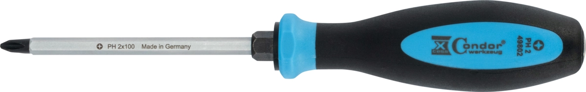 Screwdrivers, Experts, with striking cap, cross slot PH2x100 mm