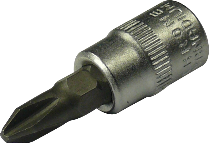 Douille embout 1/4", croix PH1x37 mm