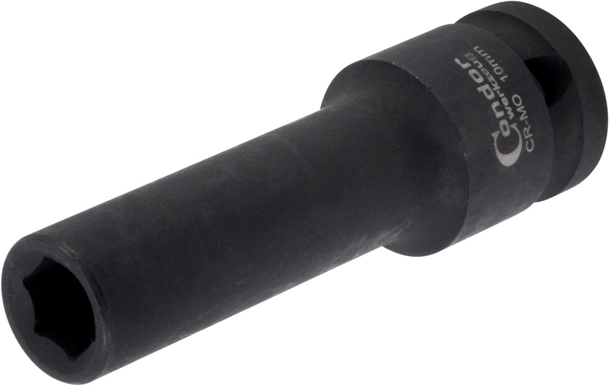 Kraft-Stecknuss, 1/2", 6-kant 10 mm, tief