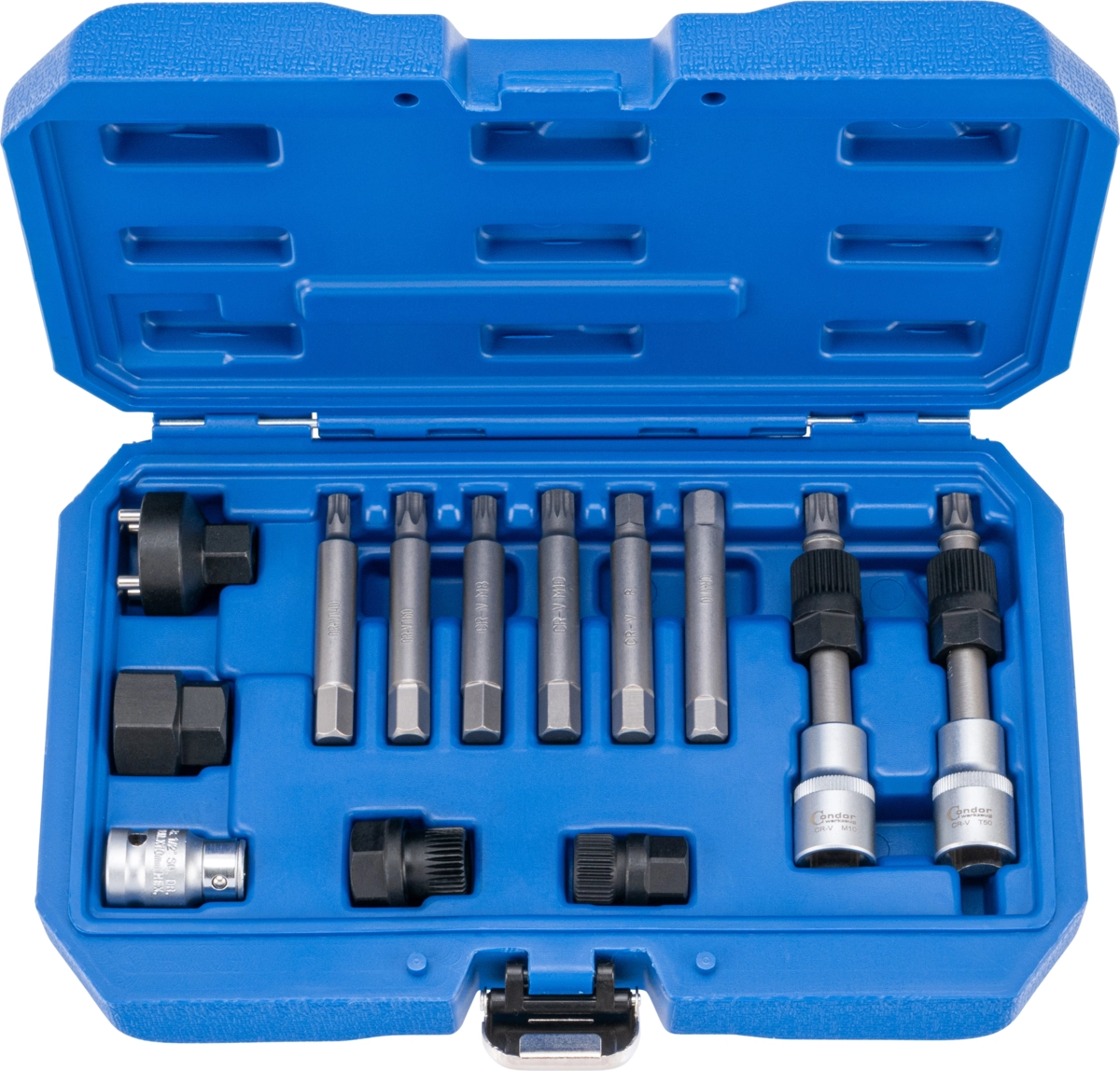 Alternator Tool Set for Free-Wheel Drive Pulleys, 13 pcs.