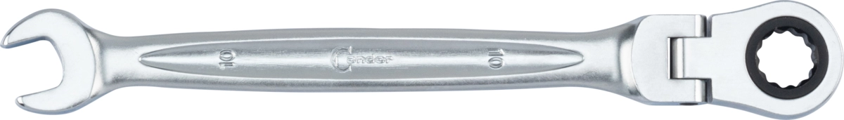 Ratchet Spanner, xcess performance, flexible head, 10 mm