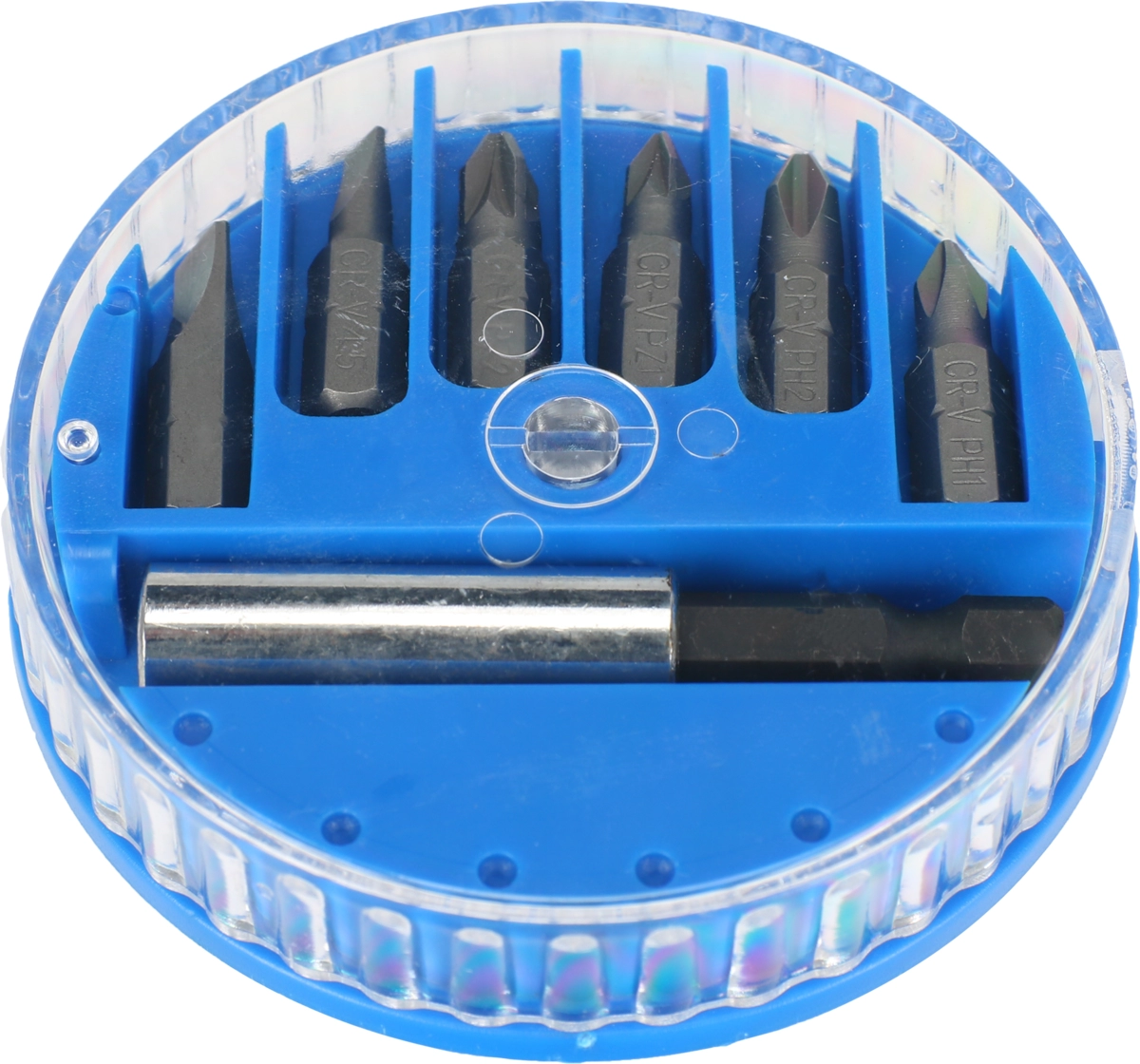 Bit-Satz, 7-tlg., 1/4", Schlitz / Kreuz / Pozidriv