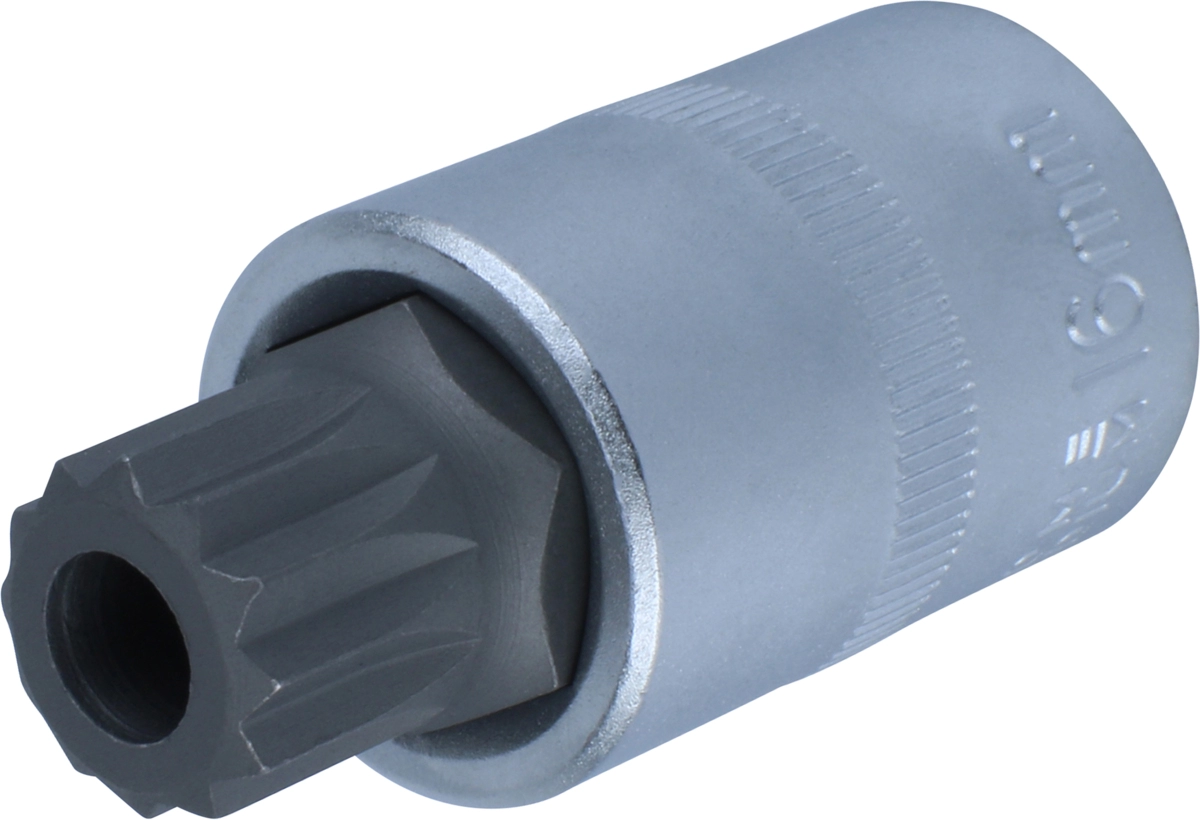 Bussola da 1/2" con inserto spline c/foro M16x55 mm