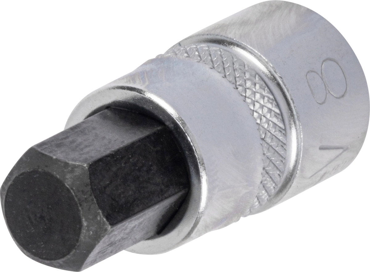 Hylsbit, 1/4", extra kort, Insex 8x28 mm