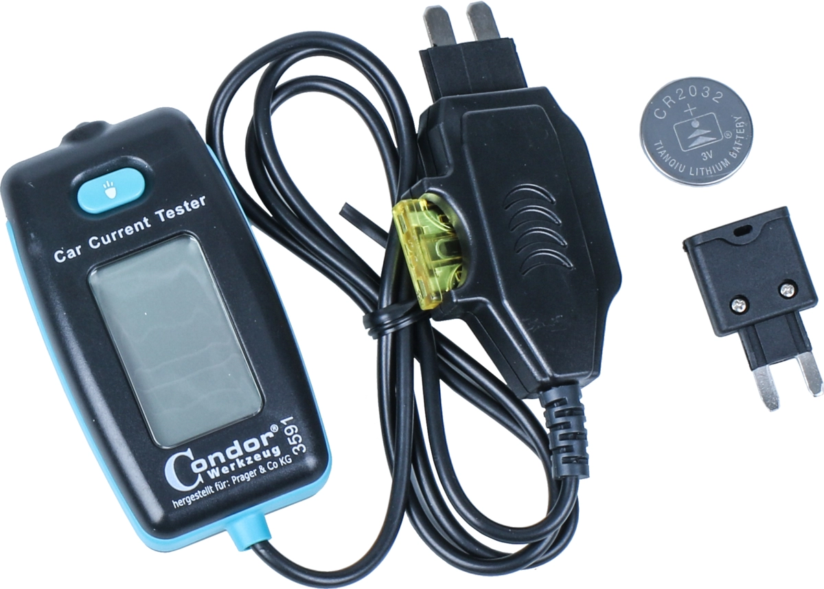Tester digitale amperometro per sistemi A 12-24 V