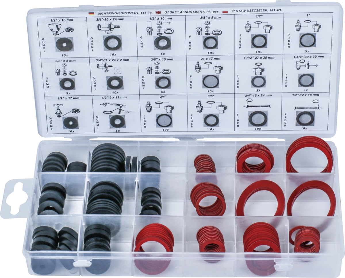 Assortimento 141 guarnizioni