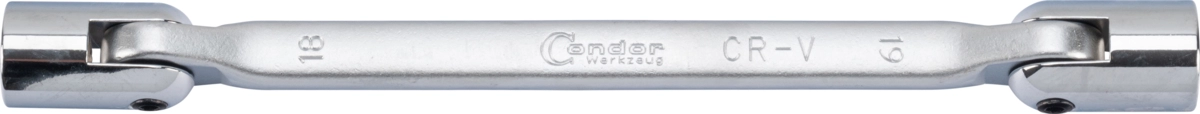 Double Flexible Socket Wrench, 18x19 mm